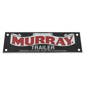 Murray Name Plate | with Patent Numbers