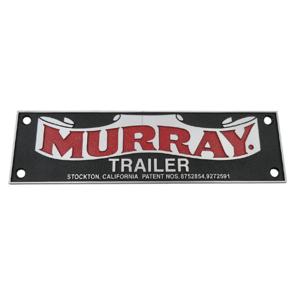 Murray Name Plate | with Patent Numbers